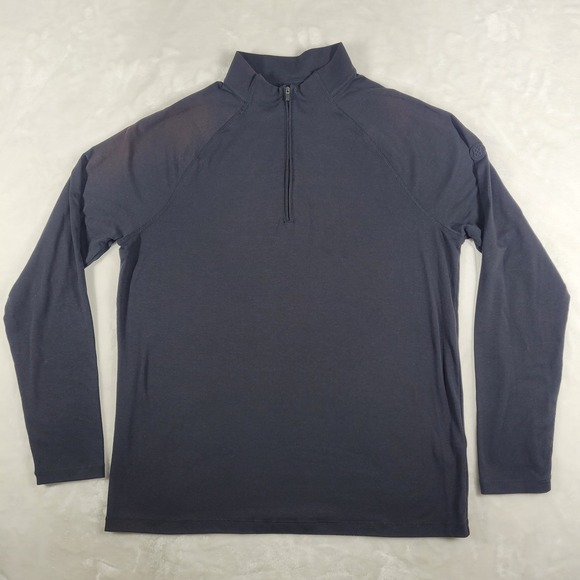 G/Fore Pullover 1/4 Zip Sweater Men's Large Black Golf Performance Stretch - Picture 1 of 11